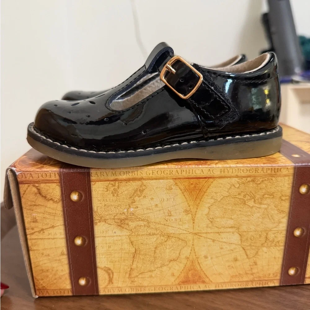 Footmates Sherry Black Patent Shoes